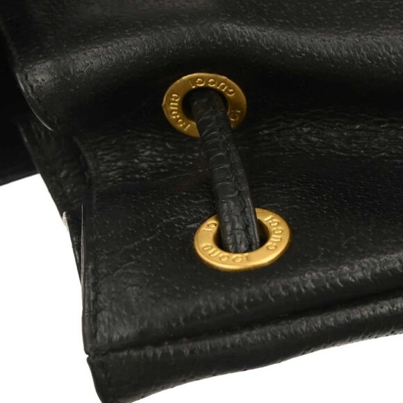 Gucci Black Pigskin Bamboo Backpack 003.1998.0016 117000 - Picture 6 of 10